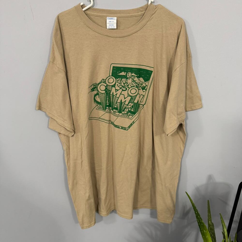 Port & Company COMMON PowerUp IT Conference Tee Shirt Size 3XL Denver 2023